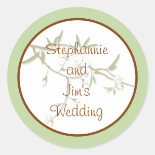 Stickers 20 - 1,5 po Favor Fleurs de bois de chien