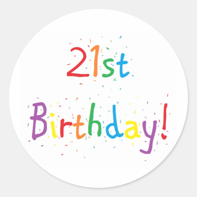 Stickers "21e anniversaire" (Devant)