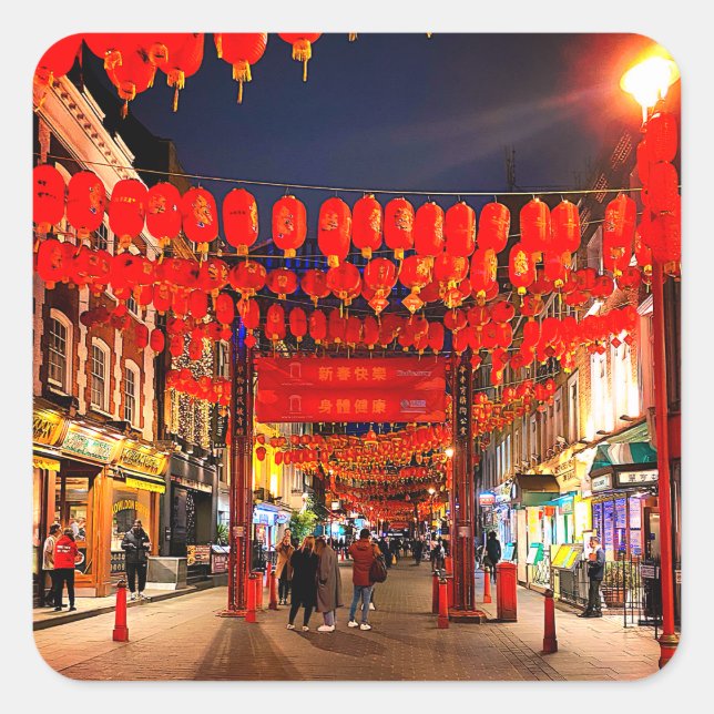 Stickers #2 de Londres, Angleterre Chinatown (Devant)