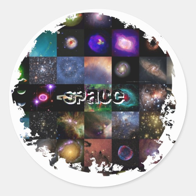 Stickers 2 ronds désorganisés (Devant)