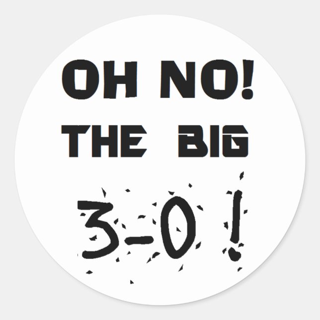 Stickers "30e anniversaire" (Devant)