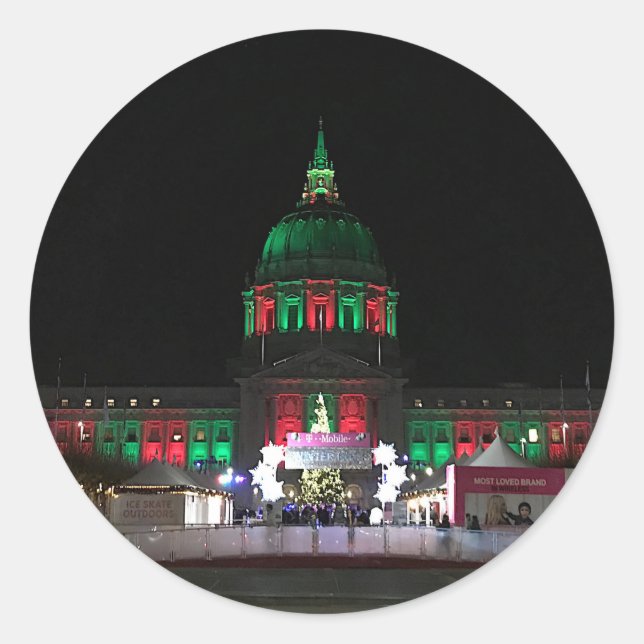 Stickers #4 de l'Hôtel de Ville de San Francisco (Devant)