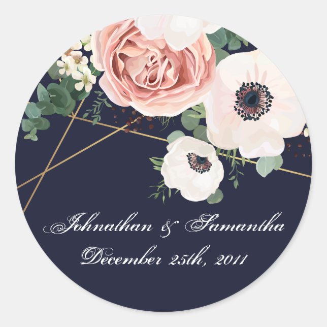 Stickers 6 - 3" Favoriser Jardin Géométrique Rose  (Devant)