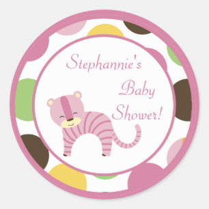 Stickers 6 - 3" Favoriser Jungle Queen Tiger Safar