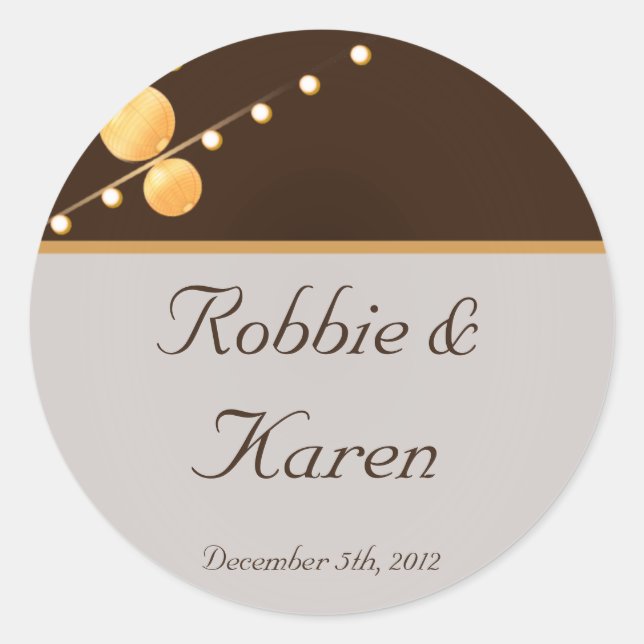 Stickers 6 - 3" Favoriser Lanternes en papier mode (Devant)