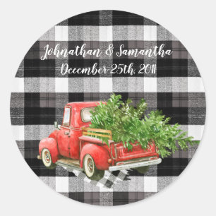 Stickers 6 - 3" Favoriser XMAS Camion Baffalo Plai