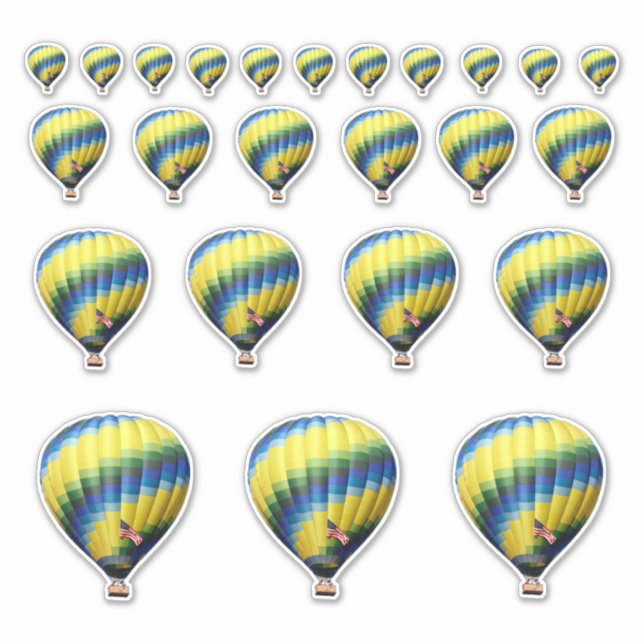 Stickers à ballon à air chaud (Devant)