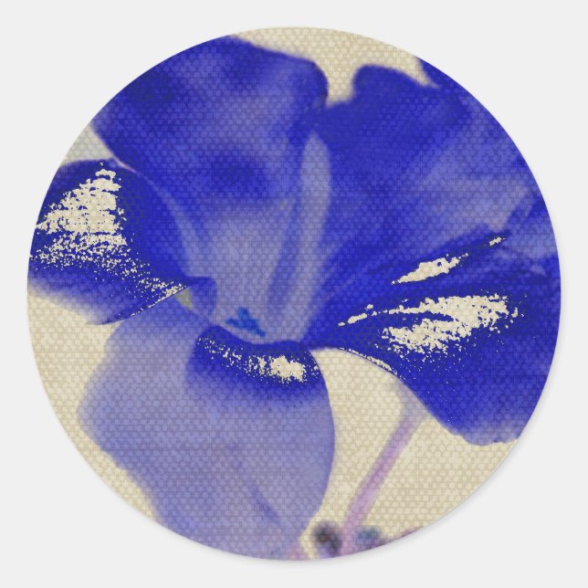 Stickers à fleurs bleues (Devant)
