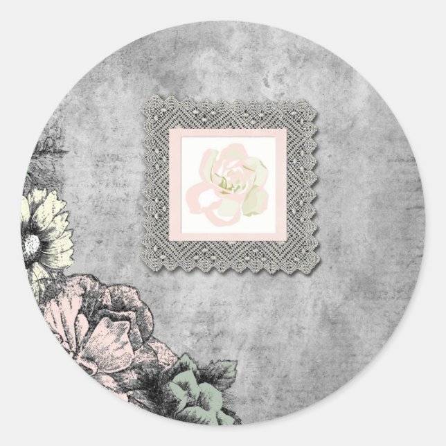 Stickers à fleurs vintages (Devant)