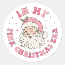 Stickers À L'Ère De Noël Rose