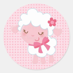Stickers Agneau rose