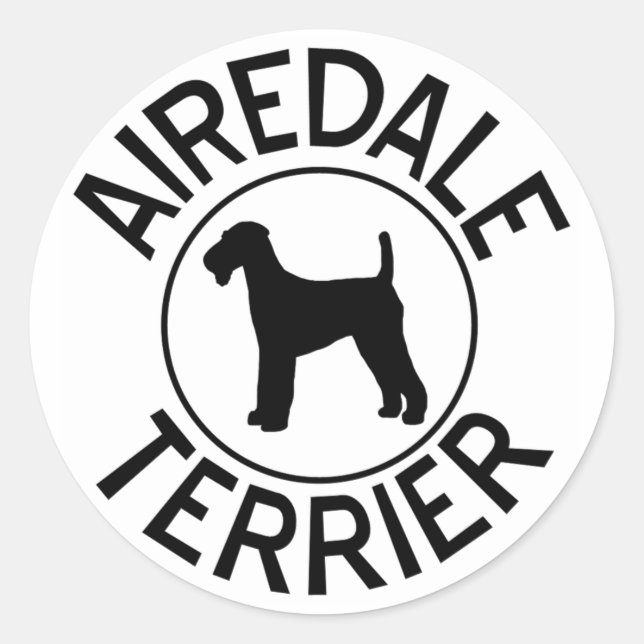 Stickers Airedale Terrier (Devant)