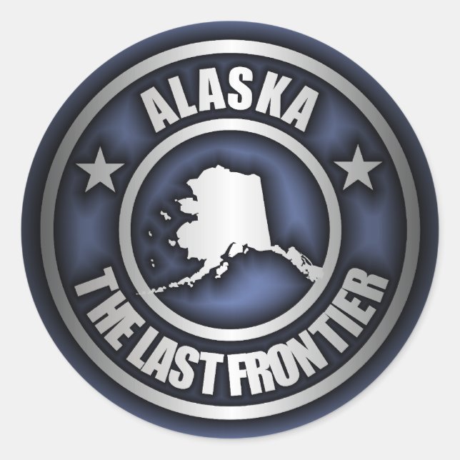 Stickers "Alaska Steel" (bleu) (Devant)