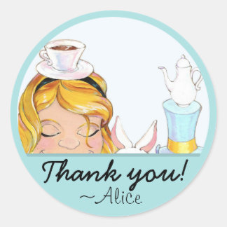 Stickers Alice & Friends Blue Tea Party