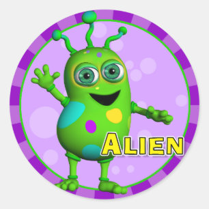 Stickers Aliens amusants