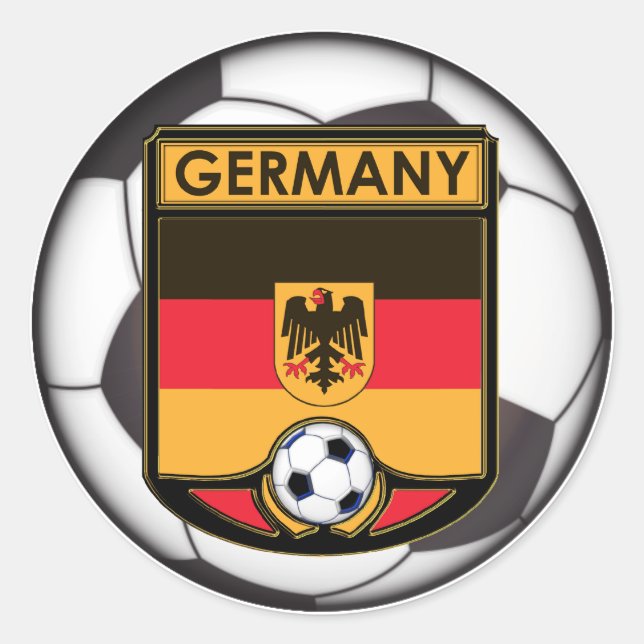 Stickers Allemagne de soccer (Devant)