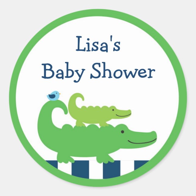 Stickers Alligator Preppy Moderne (Devant)