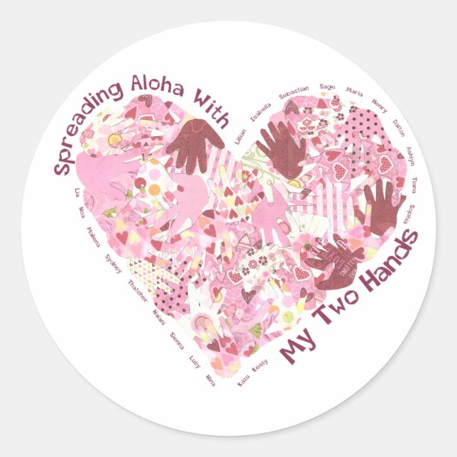 Stickers : Aloha de propagation (par feuille de 20 (Devant)