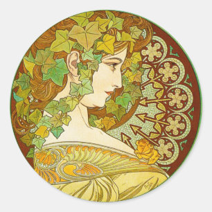 Stickers Alphonse Mucha Laurel