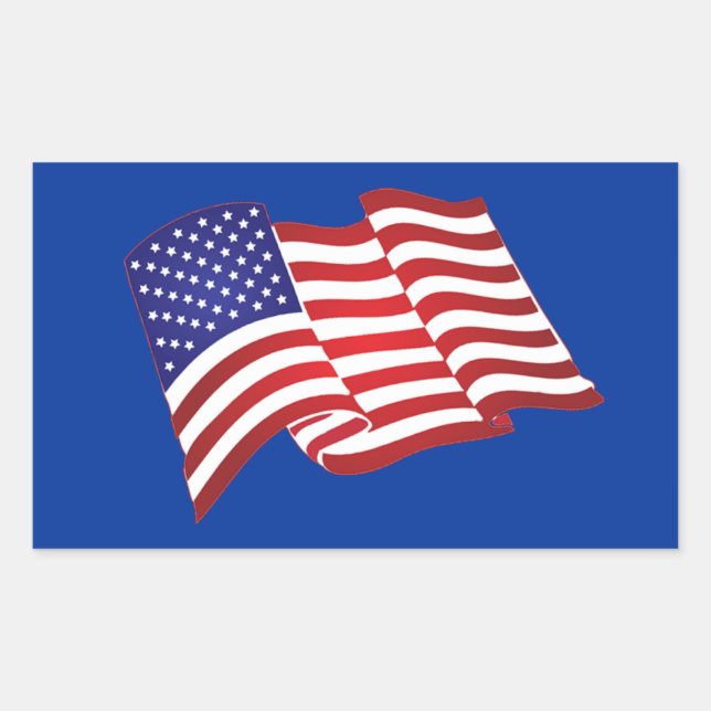 Stickers américains à agiter le drapeau (Devant)