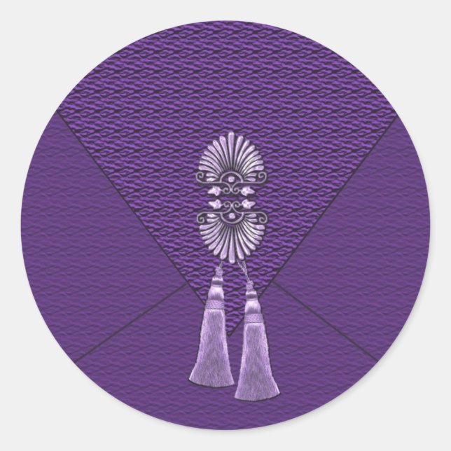 Stickers Améthyste Purple Tassel Élégant (Devant)