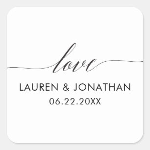 Stickers Amour, Stickers Favor Mariage, Mariage