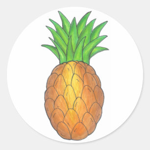 Stickers ananas tropicaux