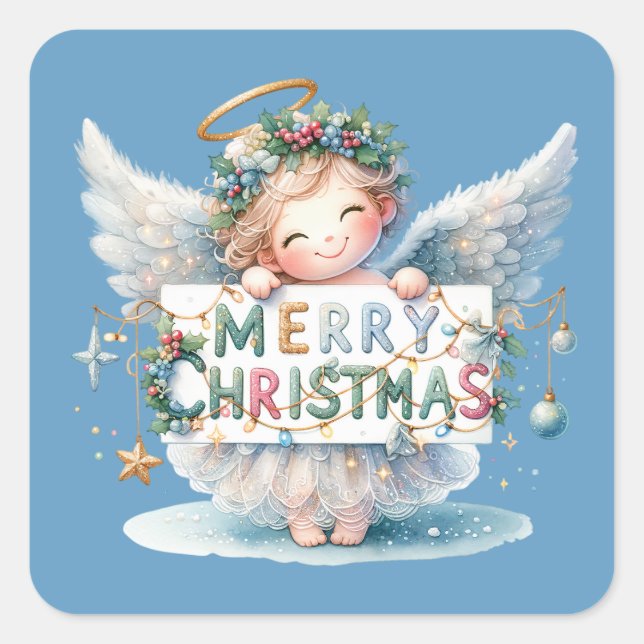 Stickers Angel de Noël (Devant)