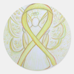 Stickers Angel Decal de Sensibilisation Jaune