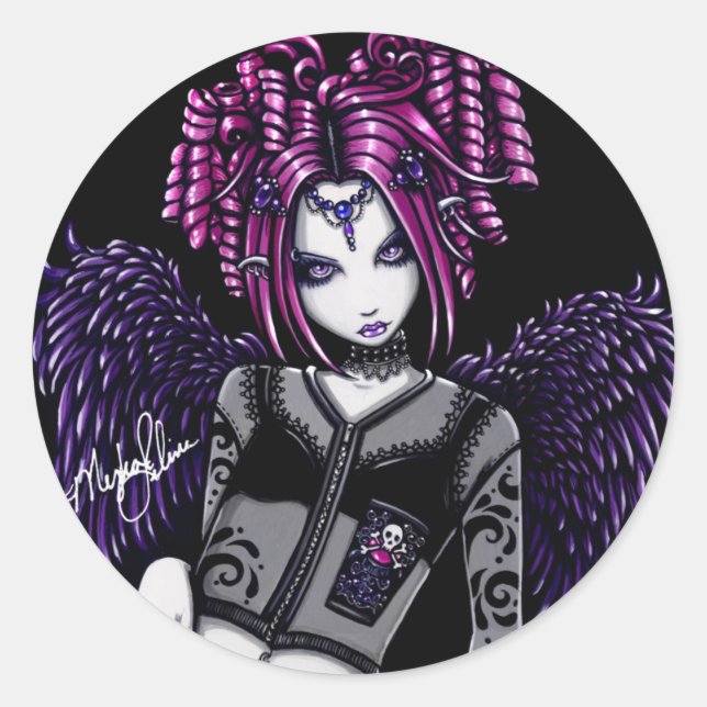 Stickers Angel du gardien rose Natasha (Devant)
