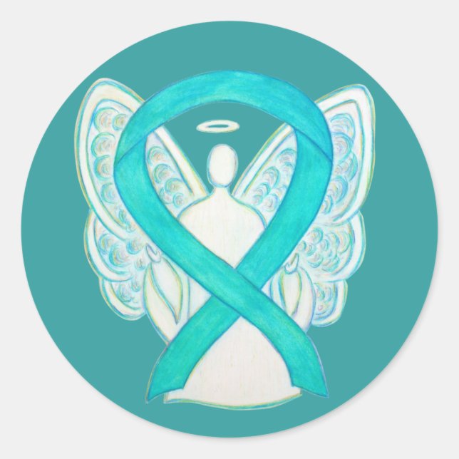 Stickers Angel Personnalisé du ruban de sensibilis (Devant)