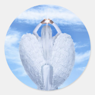 Stickers Angel Wings Blue Sky