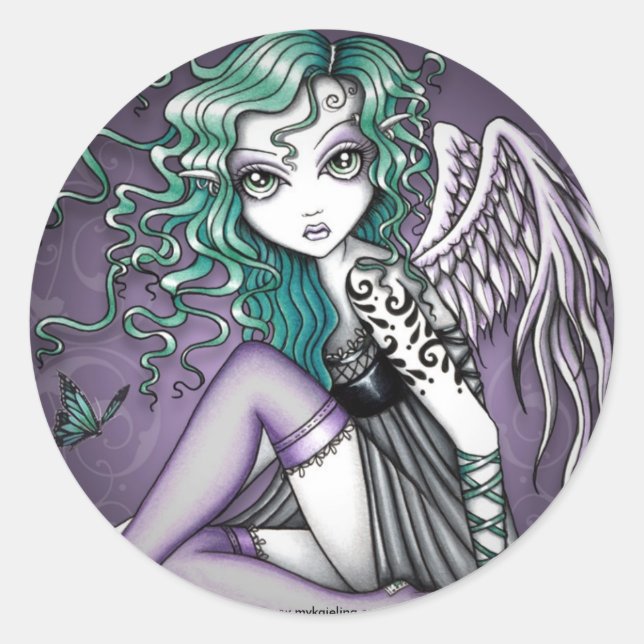 Stickers Angle de tatouage violet malory (Devant)