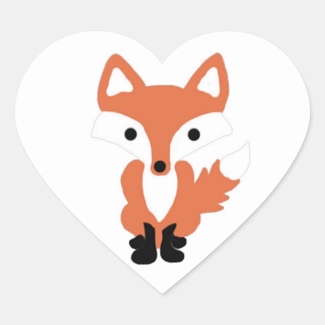 Stickers animaux du bois de renard mou (Devant)