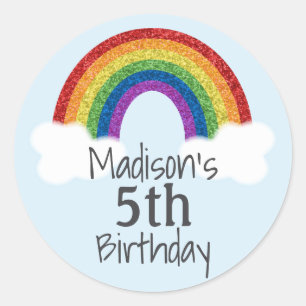 Stickers Anniversaire Arc-en-ciel Favoriser Sticke