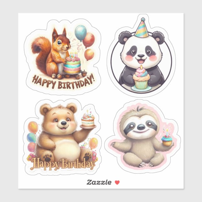 Stickers Anniversaires de enfants, Stickers Annive (Feuille)