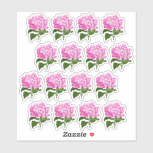 Stickers Antique Rose Hydrangea Blossom