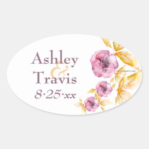 Stickers Aquarelle Plumrose