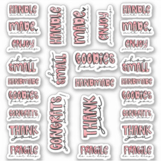 Stickers Aquarelle pour petites entreprises