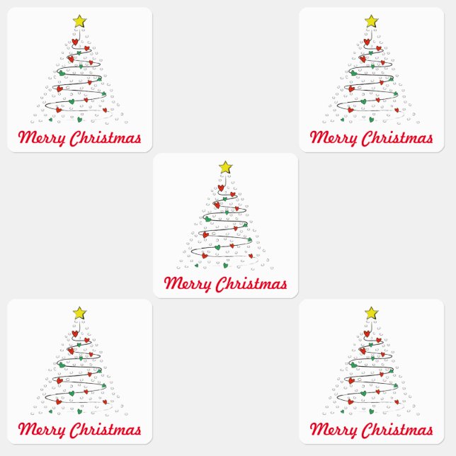 Stickers Arbre de Noël (Groupe)