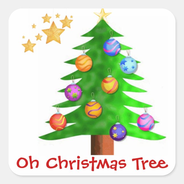 Stickers Arbre de Noël (Devant)