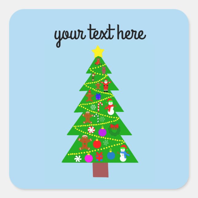 Stickers Arbre de Noël #1 (Devant)