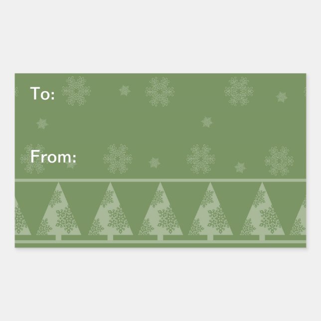 Stickers Arbre de Noël de Fluge verte (Devant)