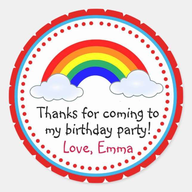Stickers Arc-en-ciel (Devant)