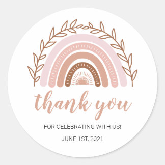 Stickers Arc-en-ciel Boho, Anniversaire | Stickers