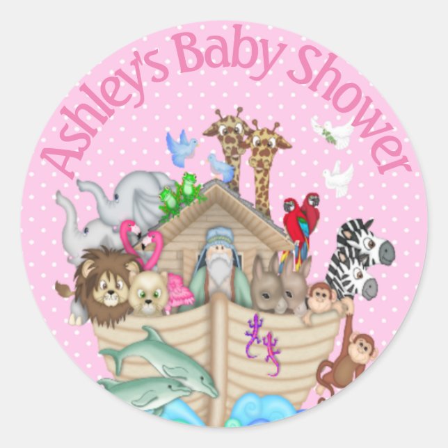 Stickers Arche de Noah pour les invitations (Devant)