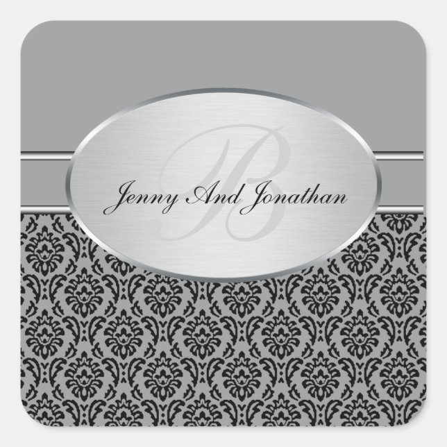 Stickers Argent Damask (Devant)