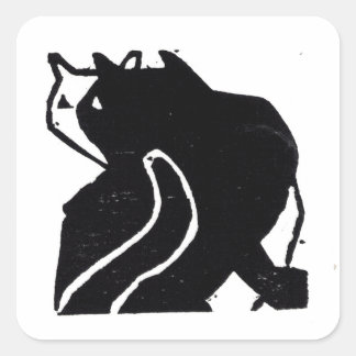 Stickers Art Chat Original Fermeture Cadeau