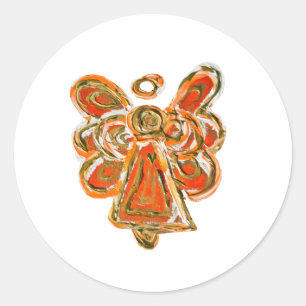Stickers Art décal Angel du Gardien orange