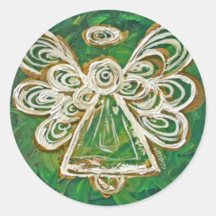 Stickers Art décal Angel Gardien Vert